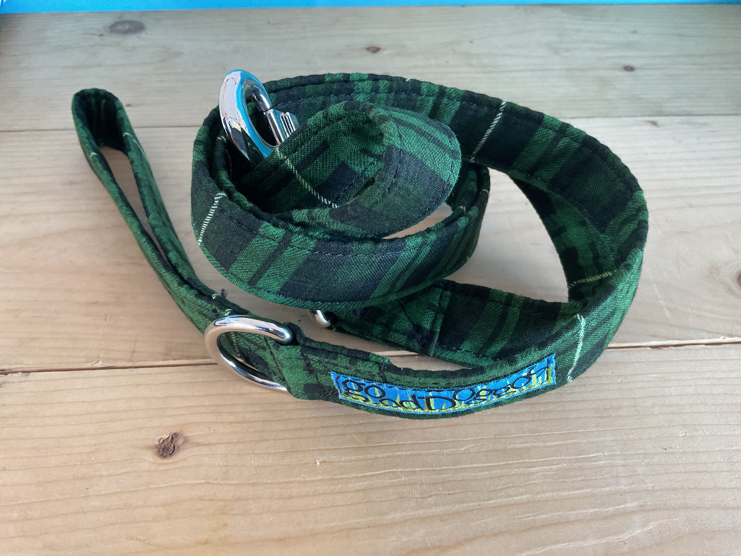 EVERGREEN PLAID LEASH