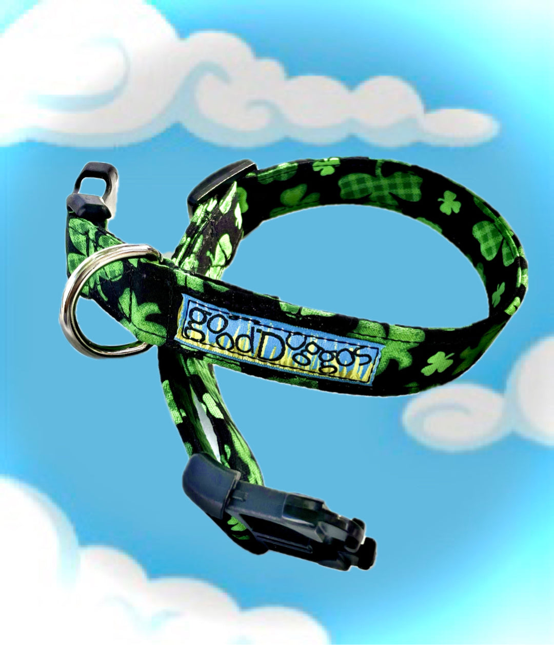 Shamrocks on Black Collars