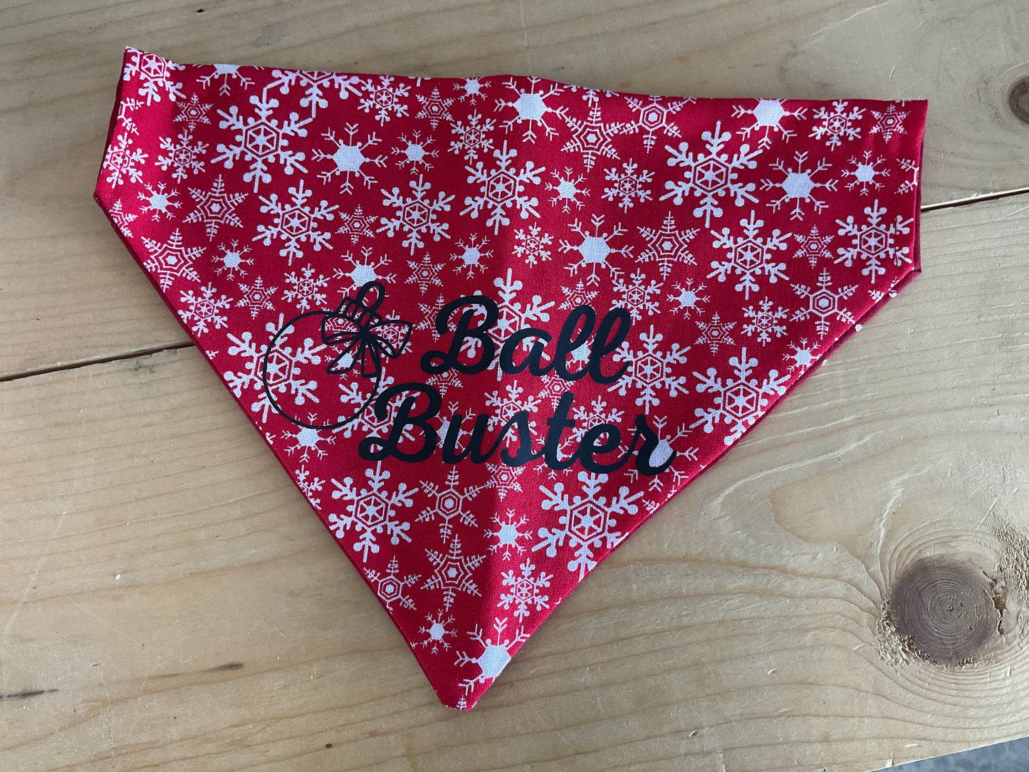 BALL BUSTER Black Lettering (Custom) Bandana