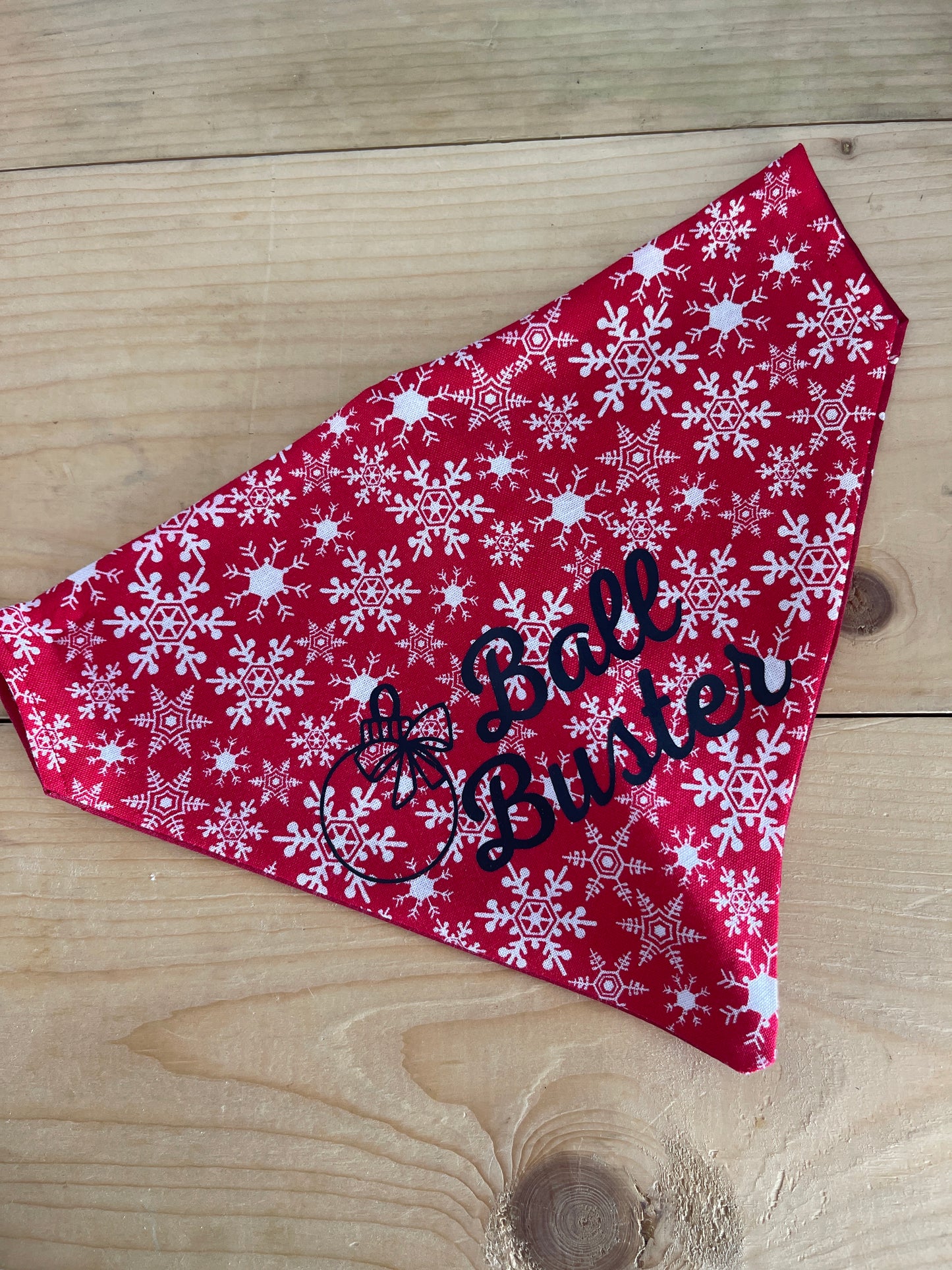 BALL BUSTER Black Lettering (Custom) Bandana