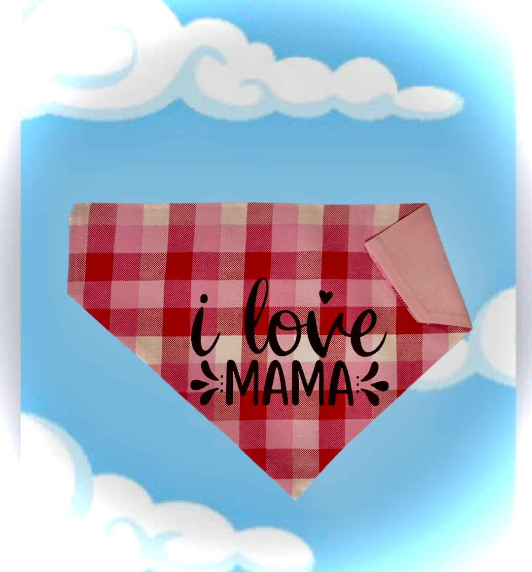 I Love Mama Pink (Custom) Bandana