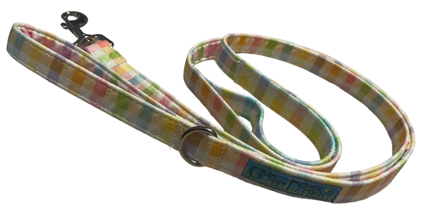 Pastel Plaid Leash