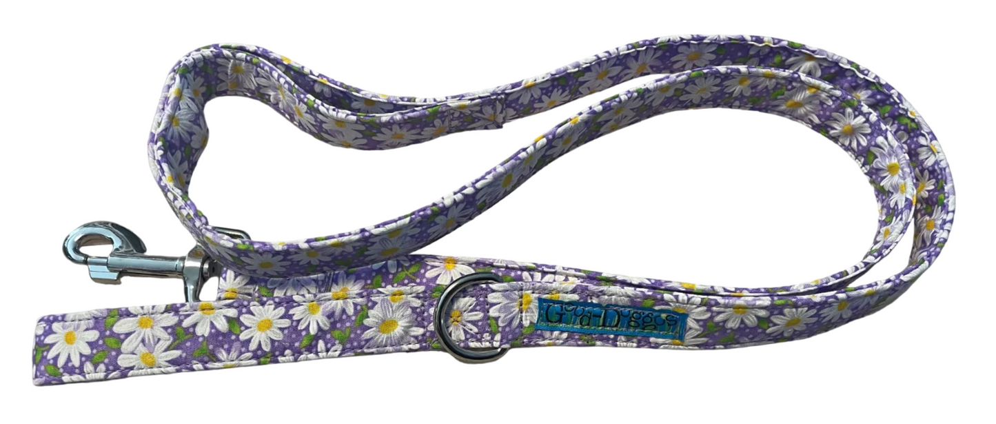 purple daisies leash