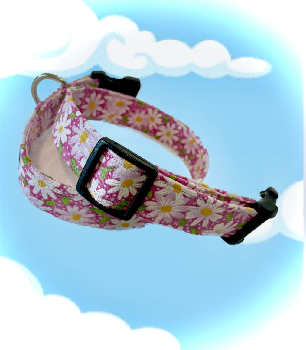 Pink Daisies Collar