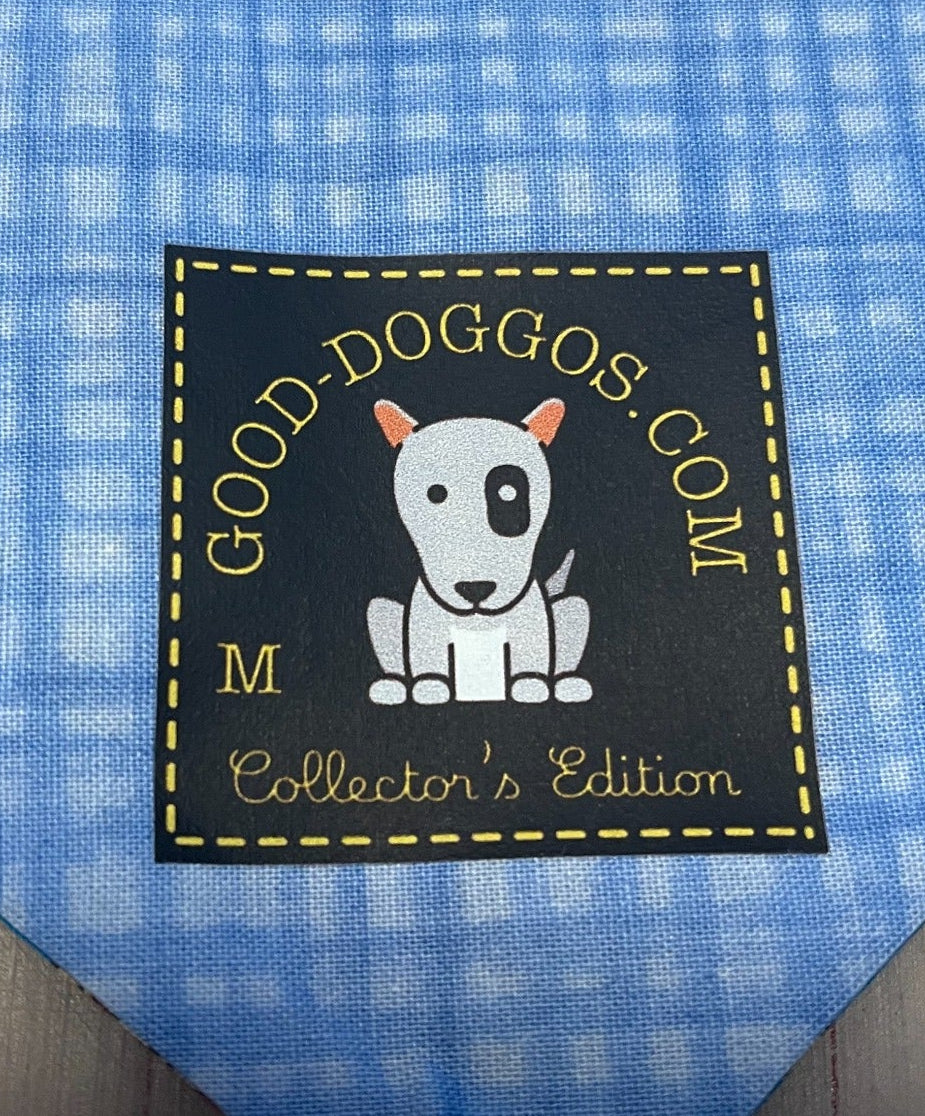 Good-Doggos Collector's Edition label on Donkey Kong bandana