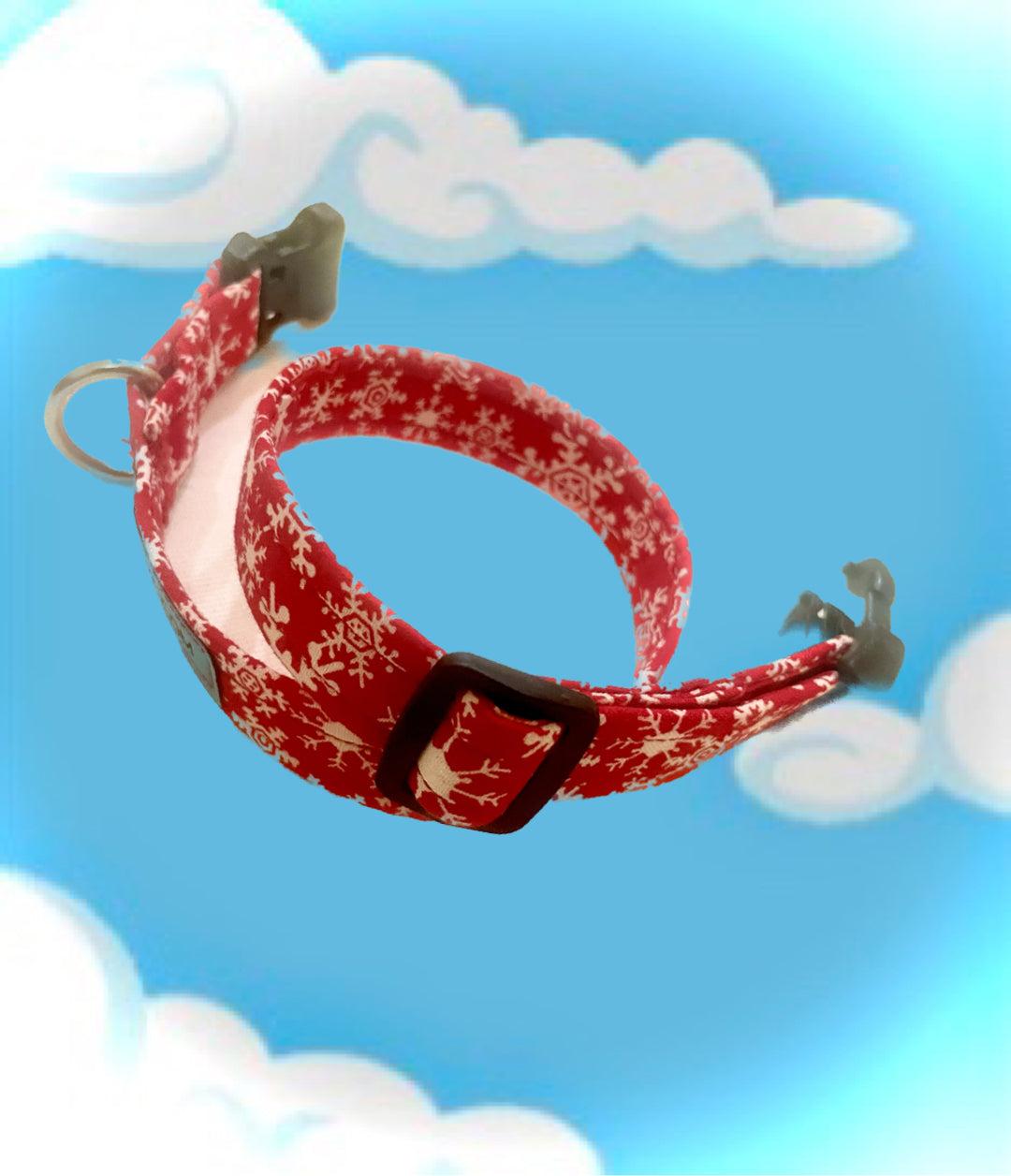 Snowflakes on Red Collar