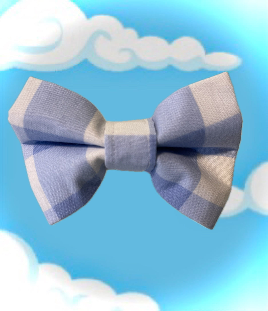 LIGHT BLUE CHECKS Bow Tie