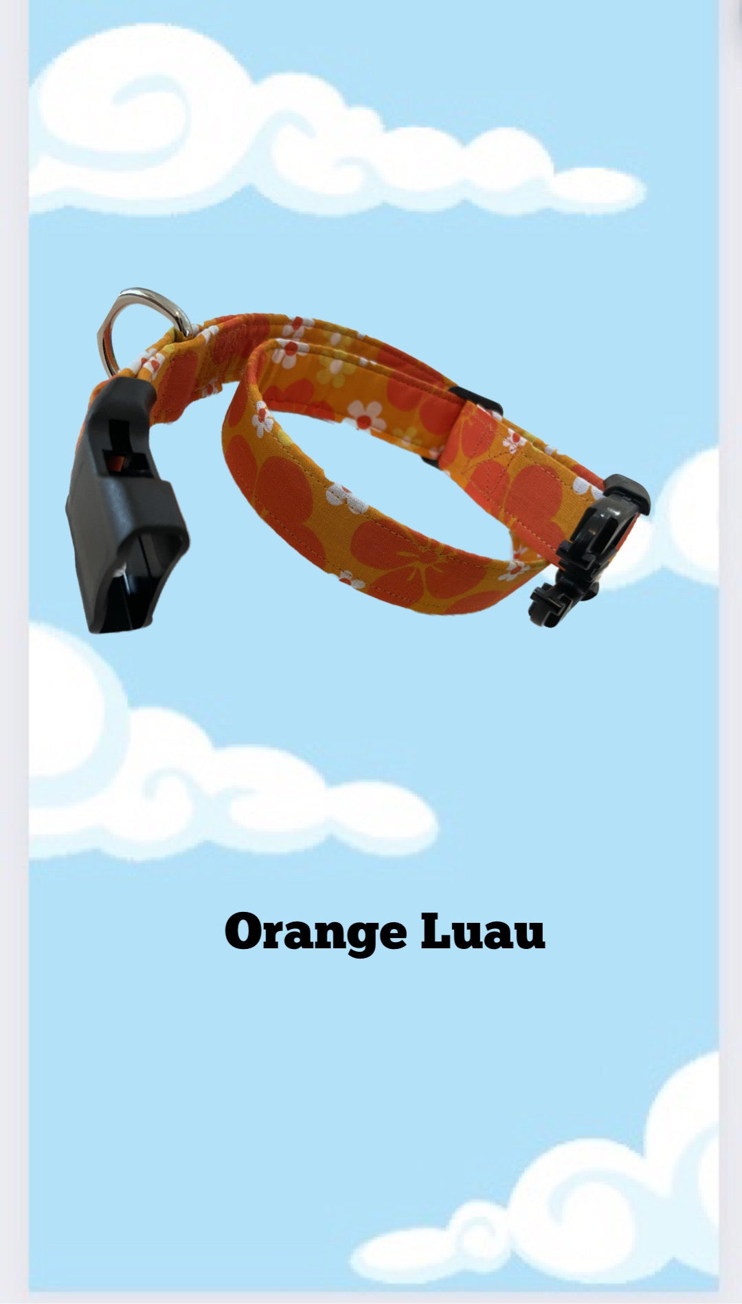 ORANGE LUAU Collar