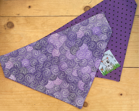 Purple Swirly Bandanna