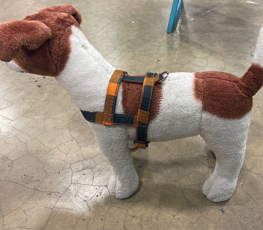 Orange Plaid Harness