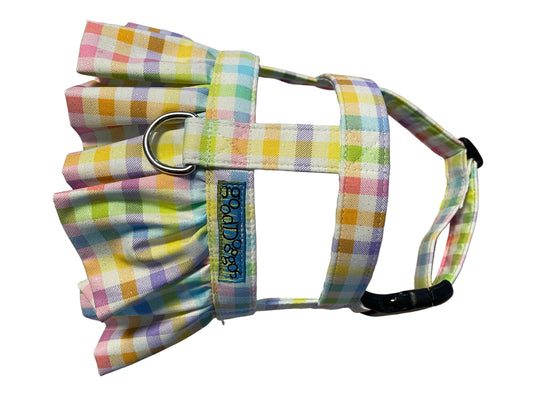 Pastel Plaid Sparkle Harness