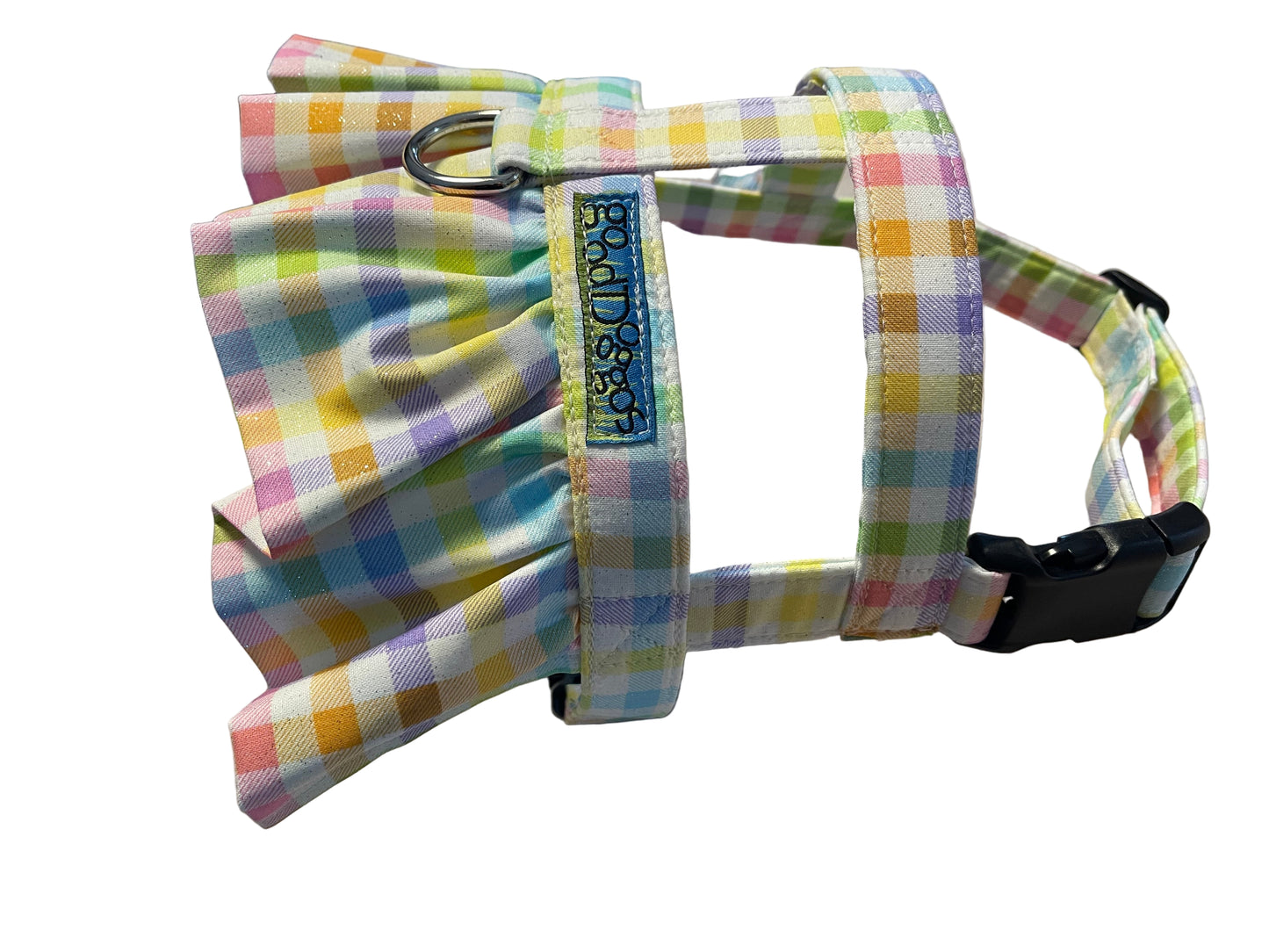 Pastel Plaid Sparkle Harness