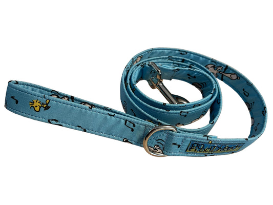 Snoopy on Blue Leash