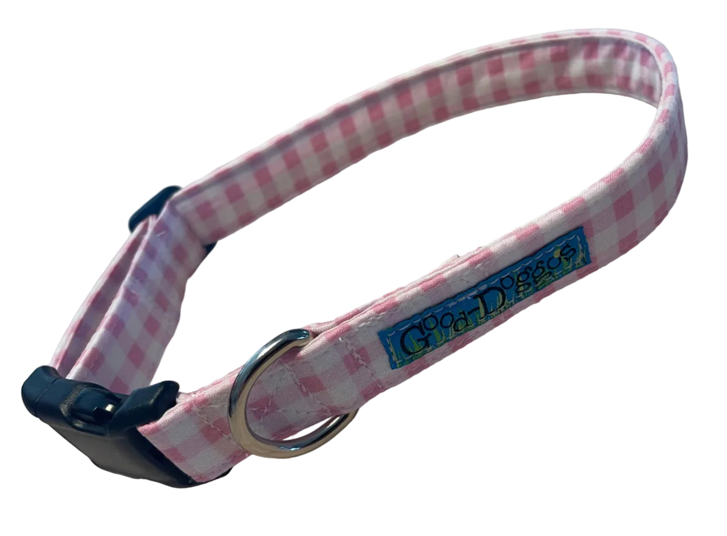 Pink Gingham Collar