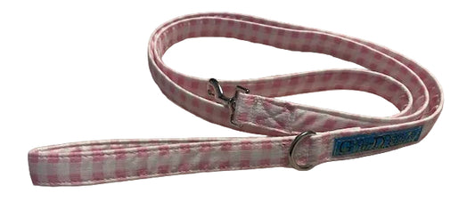Pink Gingham Leash