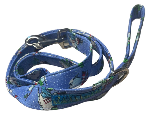 Sparkly snowman leash