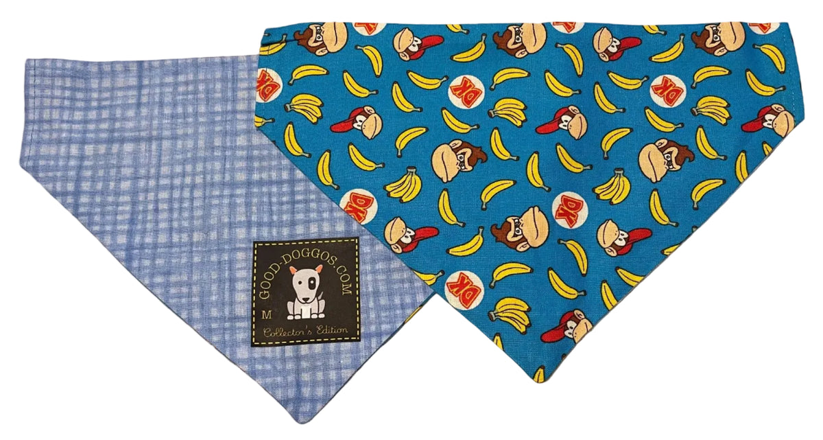Good-Doggos Donkey Kong Collector's Edition reversible dog bandana