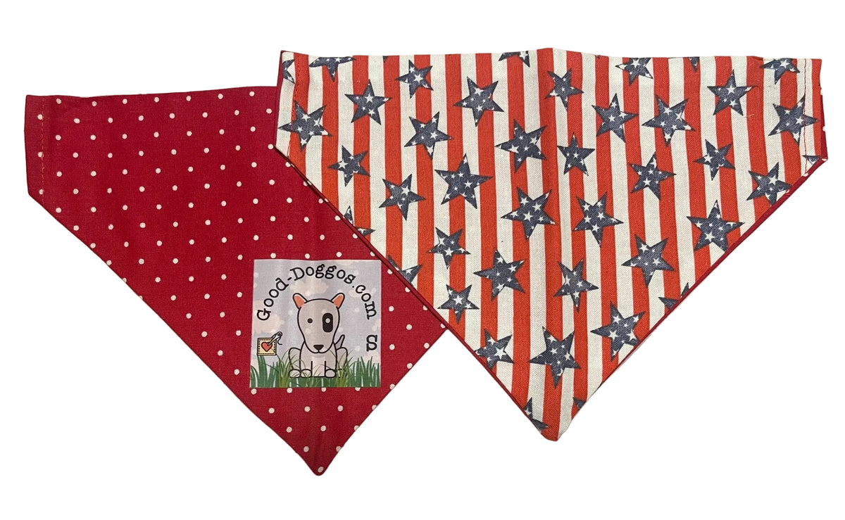 Stripes & Stars Bandanna reverse view