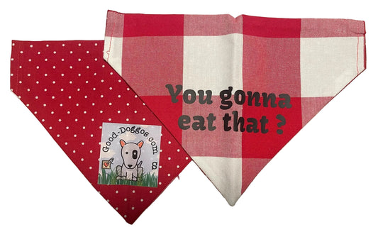 You Gonna Eat That? Large Check Bandana